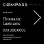 Picture of Compass 24"x24" O.H. Black Metal Frame - Black Sign A