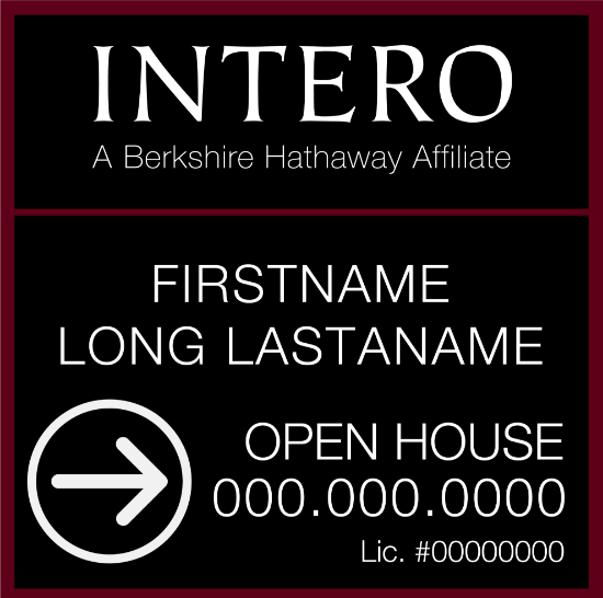Picture of [OLD] INTERO 24"x24" BHA O.H. Black Metal Frame - Two Line