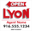 Picture of LYON 24"x24" O.H. White Metal Frame - Standard