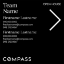 Picture of Compass 20"x20" O.H. White Super Frame - Black Sign E
