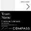 Picture of Compass 24"x24" O.H. White Ultra Frame - Black & White Sign B