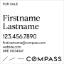 Picture of Compass Condo - White Sign A