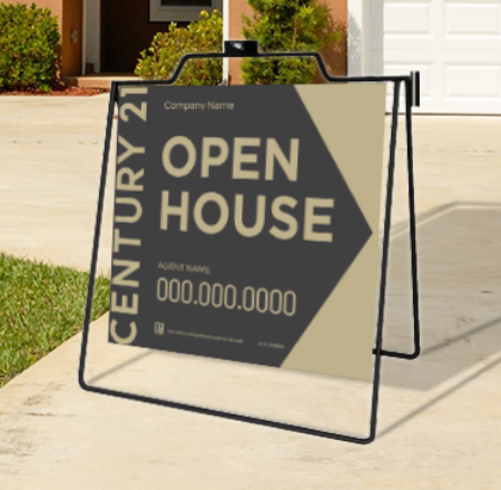 Picture for category Century 21 Open House Black Metal A-Frame