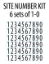 Site Number Kit